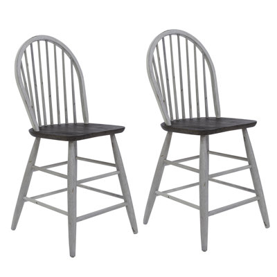  Scholten Windsor Back Counter Chair w/ Two-Tone Finish