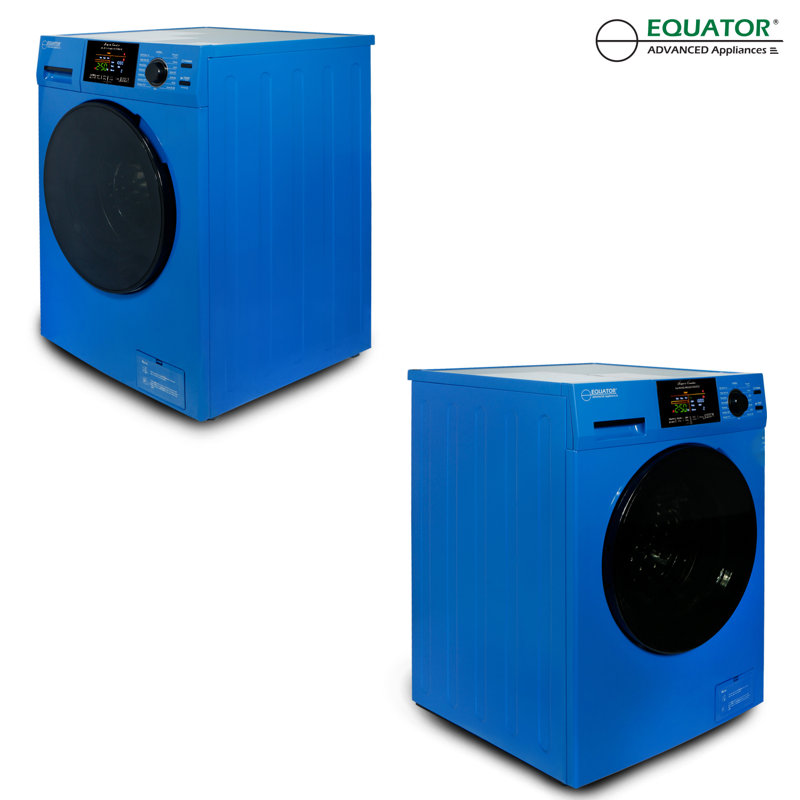 Equator All-In-One VENTED/VENTLESS Washer-Dryer 1.9cf/18lb SANITIZE 1400RPM 110V, Blue