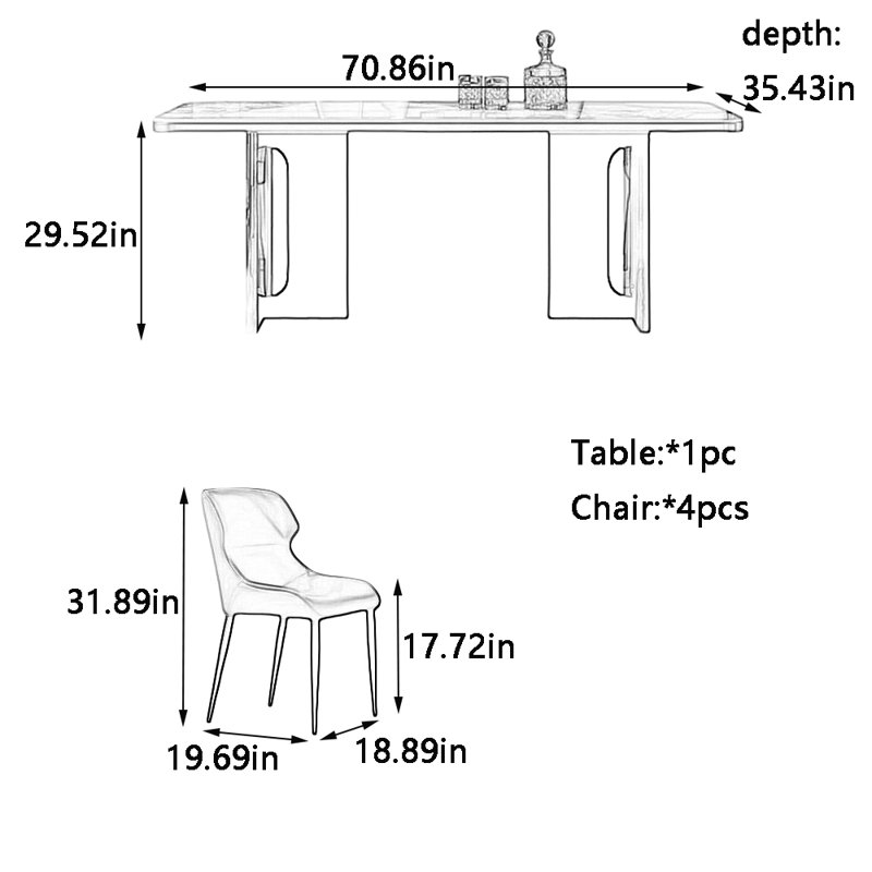 Hackman, 29.52"H x 70.86"L x 35.43"W