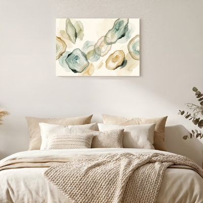 «Gallery Wrap», art mural sur toile pour le salon, la chambre à coucher, le bureau ou le vestibule - décoration murale décorative avec motif d'agate