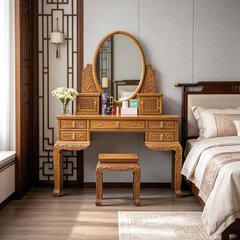 Coiffeuse sculptée de style chinois