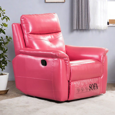 Fauteuil inclinable manuel moderne en similicuir