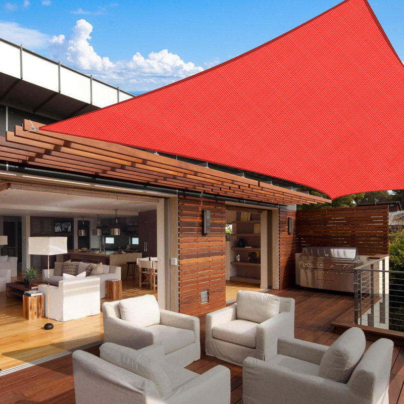 Yescom 20' x 16' Rectangle Shade Sail, Watermelon Red, 20' x 16'