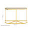 120cm Glass Top Console Table
