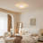 5-Cct Hand-Woven Rattan Drum Flush Mount Ceiling Light-306192607