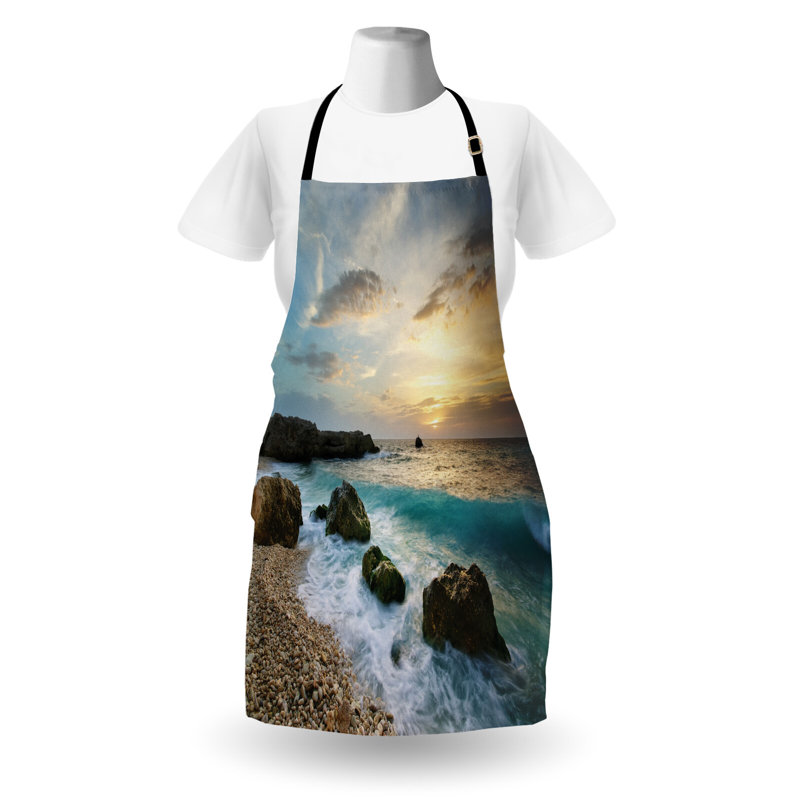 No Pattern Bib Apron