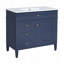 Meuble-lavabo moderne de 36 po avec lavabo supérieur, rangement spacieux et conception durable pour une organisation efficace-129184324