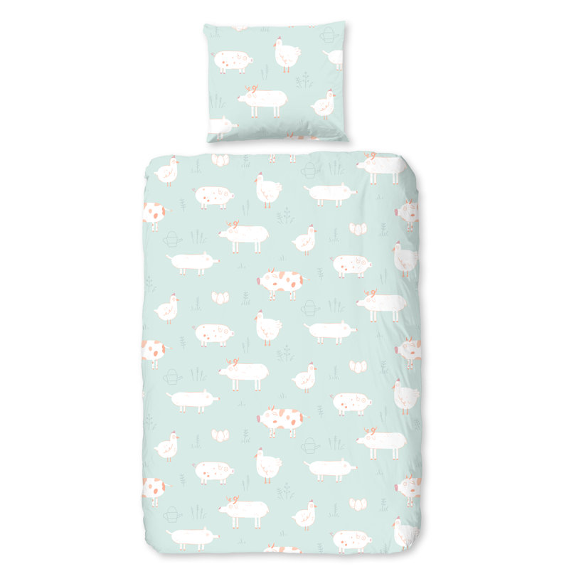 No Pattern Duvet Cover Set with Pillowcases
