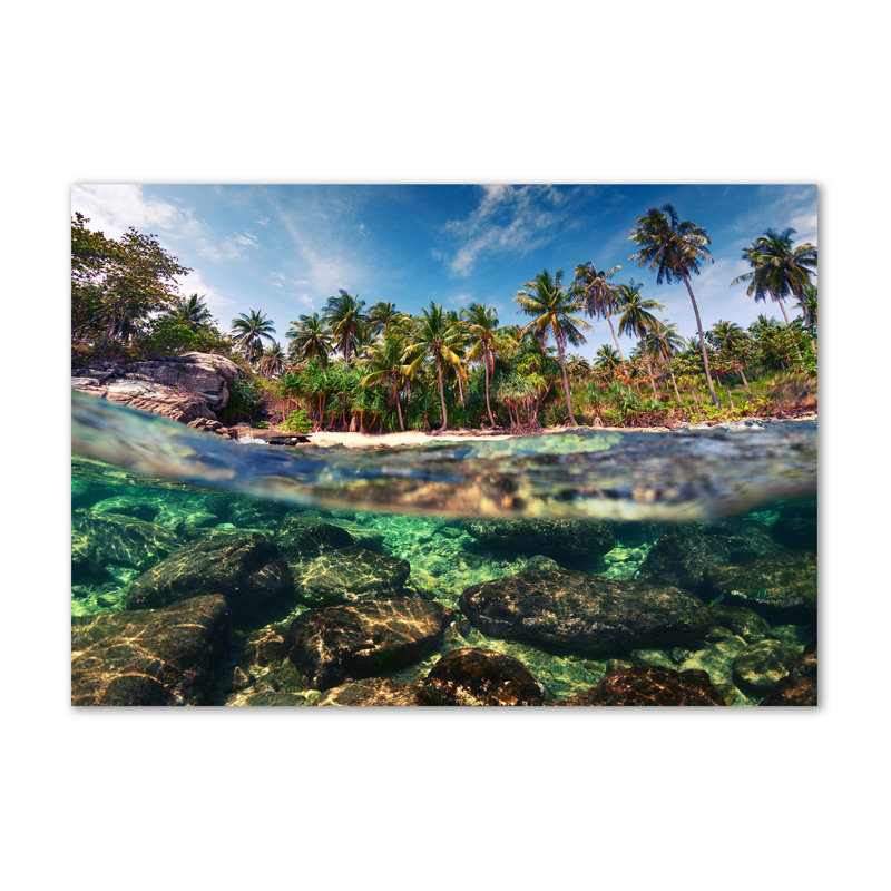 Tropical Beach - Wrapped Canvas Print