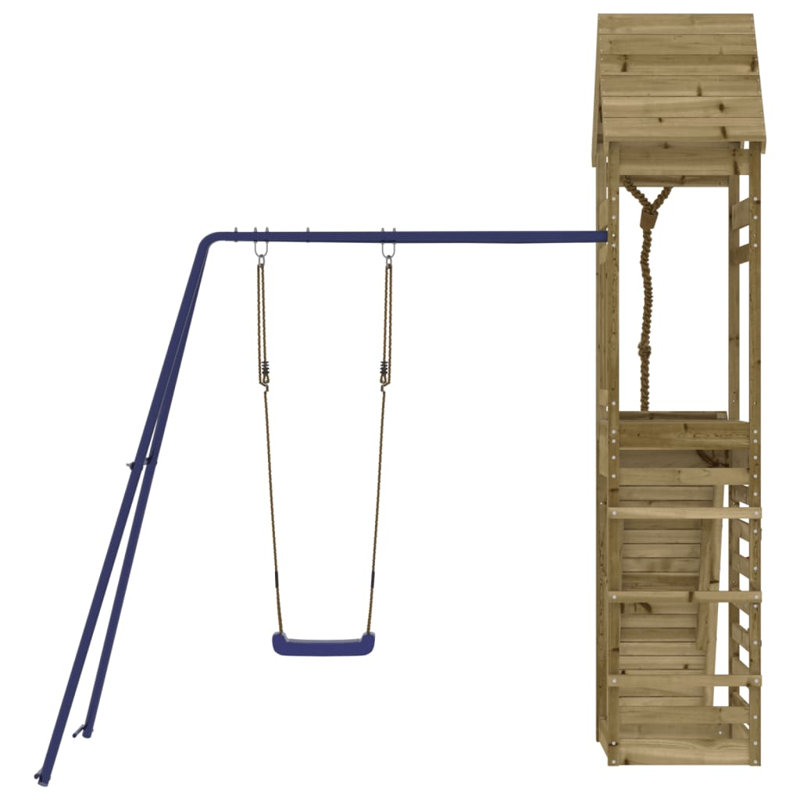 Gudino Freeport Park Pine Swing Set with Swing(s) , Slide(s), Impregnated Pine