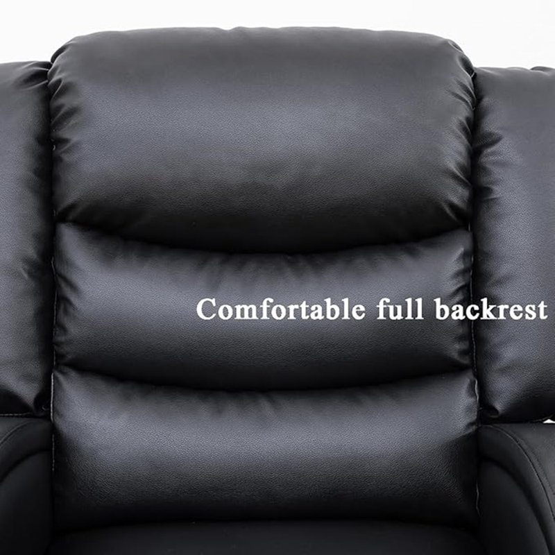 Ebern Designs Evelunn 53'' Faux Leather Reclining Loveseat | Wayfair