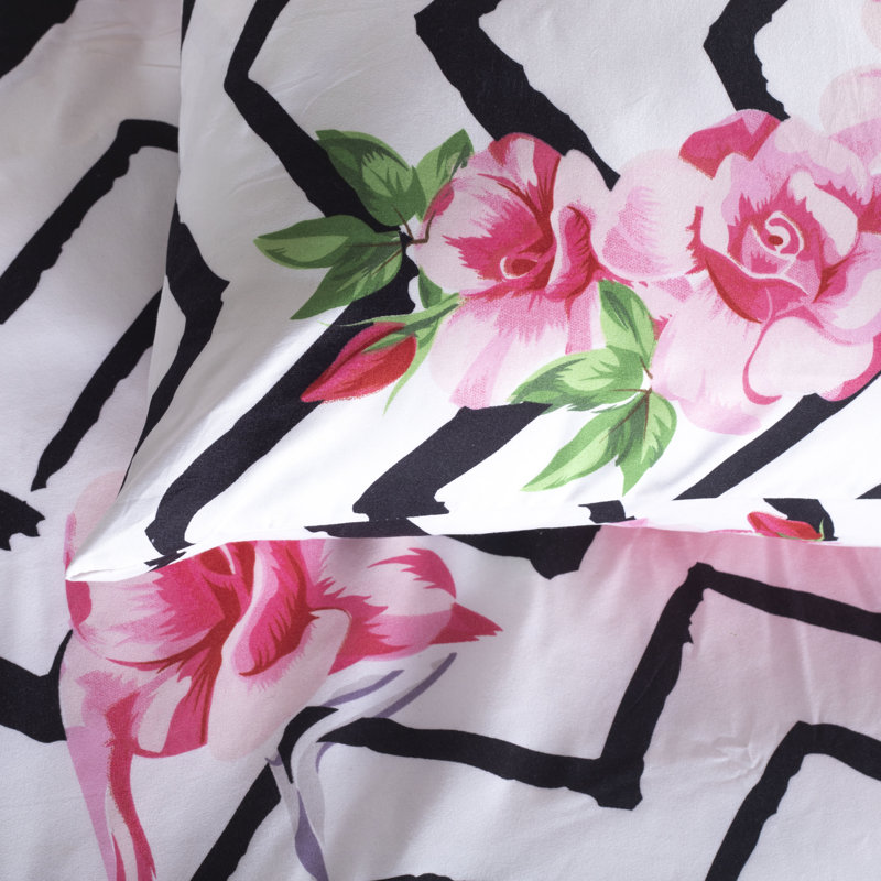 Flamingo Duvet Cover Set, Super King Duvet Cover + 2 Standard Pillowcases