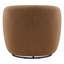 Fauteuil d'appoint pivotant moderne avec dossier moulant et base en métal, rotation à 360 °-768130872