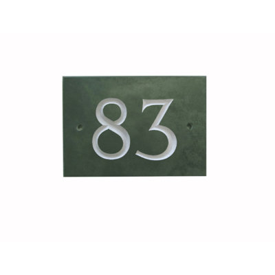 Odacia 10cm H Stone House Number