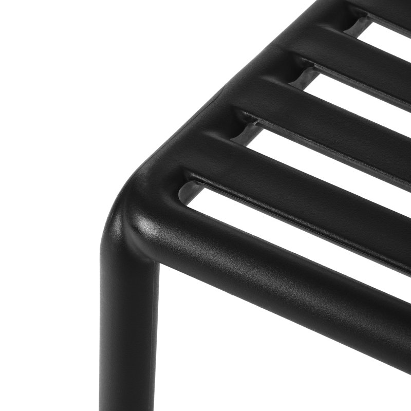 Chaise d'appoint de salle à manger Delron, Noir