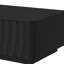 Table basse, l 47,2 po x P 23,6 po x H 14,2 po, panneau de fibres à densité moyenne, 1 pièce, noir, tiroir de rangement