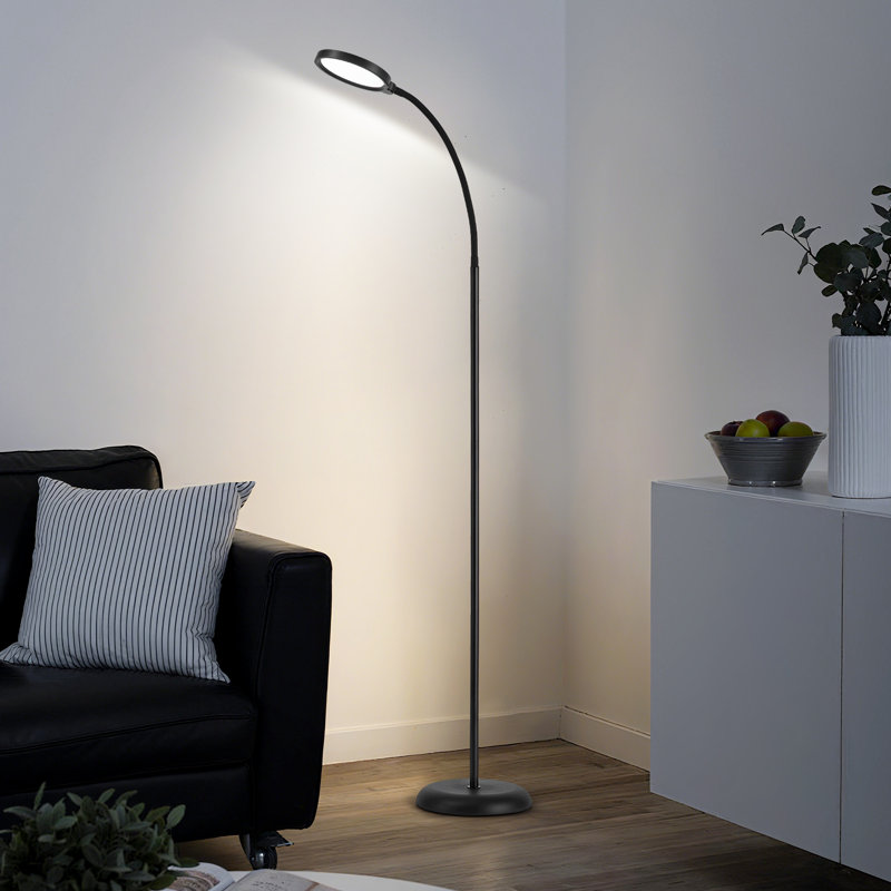 132cm LED Task Floor Lamp, Black