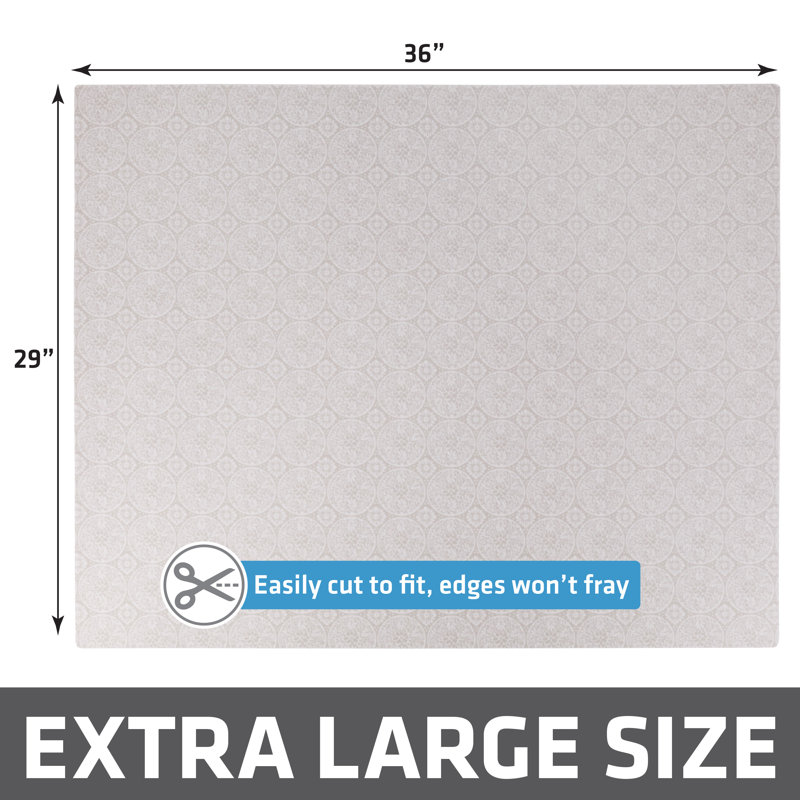 Tapis de litière pour chat XL Original, contient les dégâts de la boîte, protège les planchers, résiste à l'urine, lavable à la machine, pattes douces pour chat, absorbant, imperméable (29 po x 36 po) (brun clair global) (fabriqué aux États-Unis)