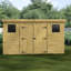Shiplap Pent Wooden Shed-122082491