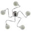 Adelayne Glass Semi Flush Mount