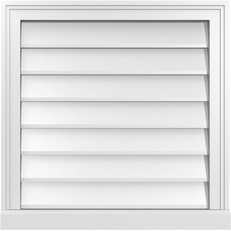 Cadre de seuil Brickmould, brun clair apprêté, H 24 po x l 24 po x P 2 po