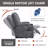 Lift Recliner Chair With Massage Function And With Heating Function, With Overstuffed Design Wide Recliners, With Heavy-Duty Motion Mechanism With USB Port And With Type-C Port Port Ports, 2 Steel With Cup Holders, For Elderly Use-1931696894