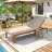 Outdoor Chaise Lounge Adjustable Patio Chaise Outdoor Reclining Chair Pool Lounge Chair with Adjustable Backrest for Patio, Poolside or Beach-1246498770