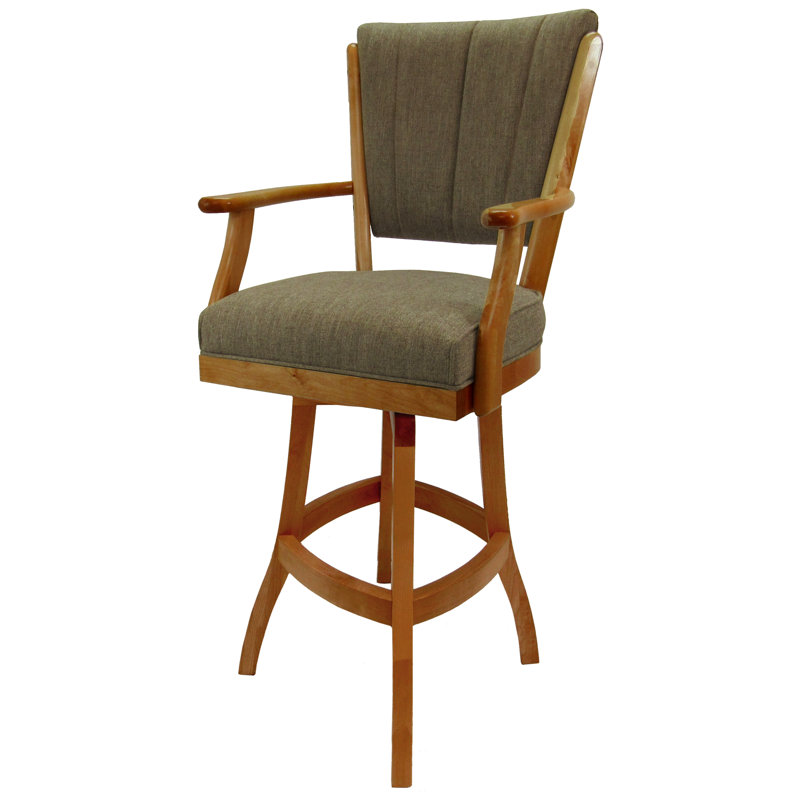 Swivel Wood Bar Stool 30" Seat, Bar Stool (30" Seat Height)