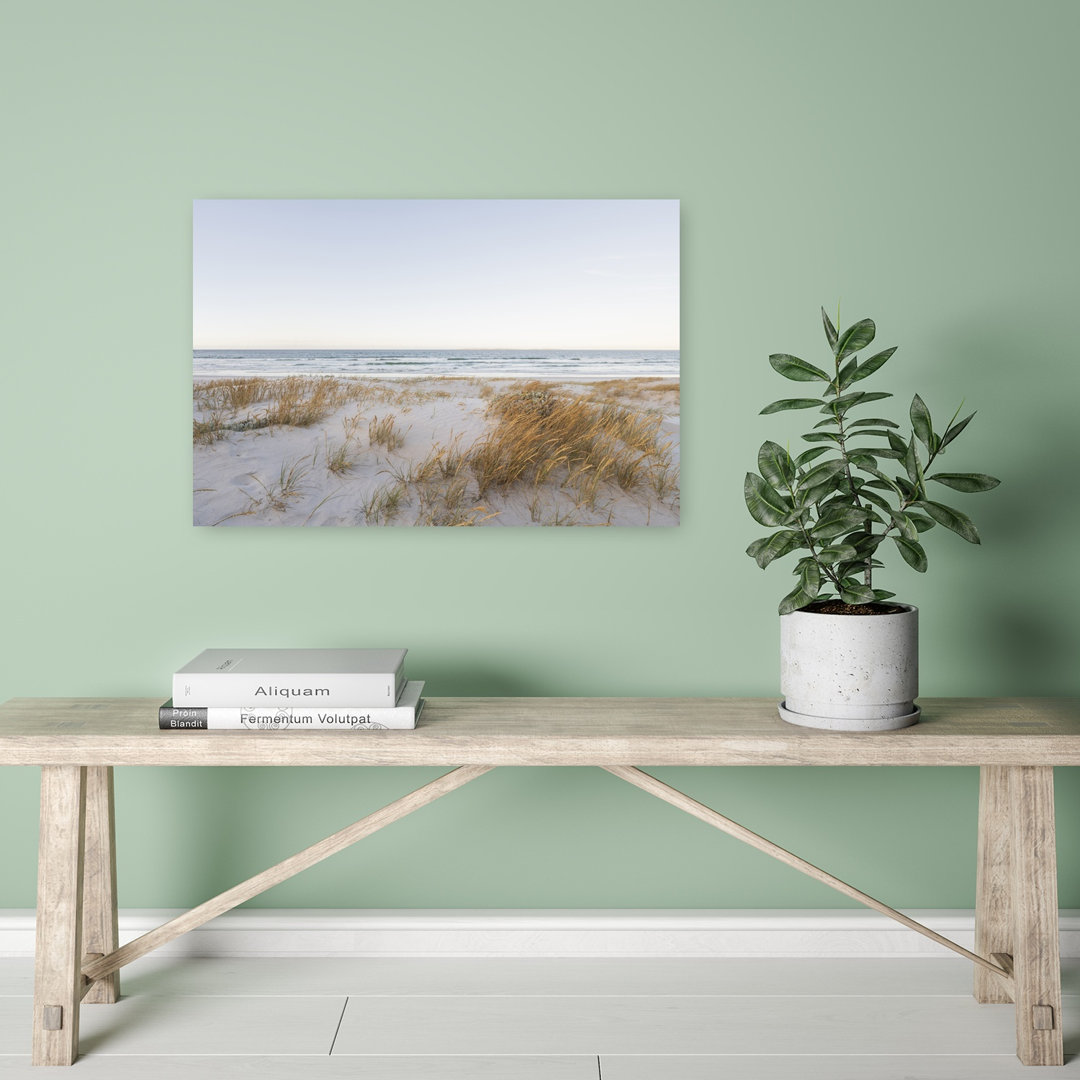 Serene Coastal Sands Peaceful Serene Tranquil Coastal Wall Art Print
