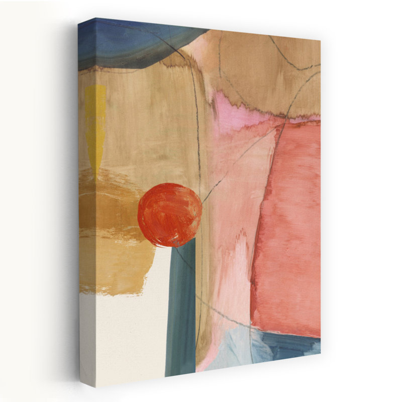 Bright Paper II Abstract Bold Geometric Art, 24" H x 16" W