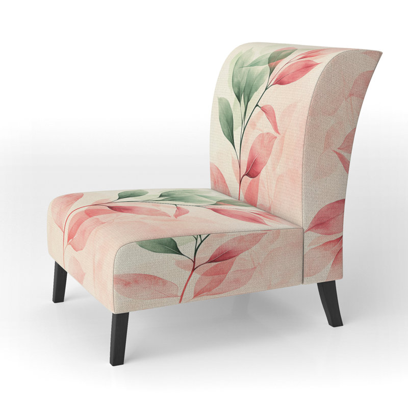 Fauteuil de chambre Abstract Botanicals, Slipper Armless