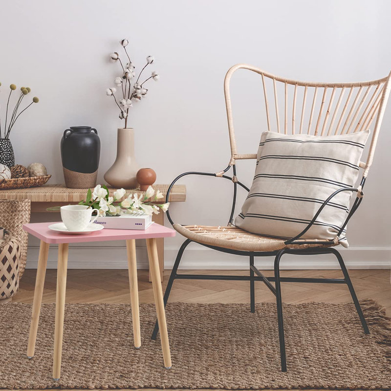 Lekisha Nesting Tables, Natural, Pink