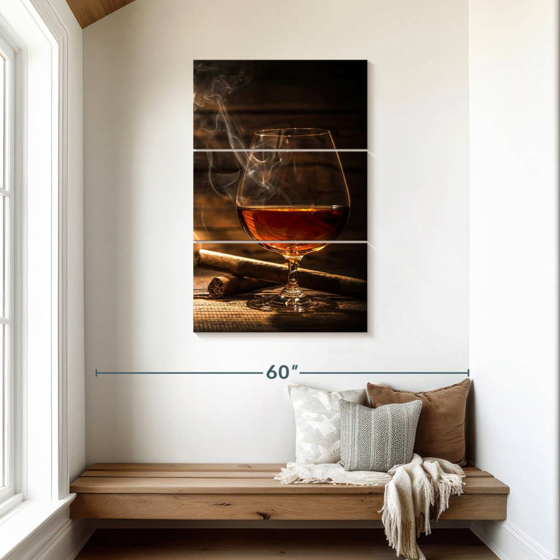 Cigare Yarlin avec whisky, H 45 po x l 28 po