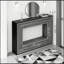 Contrast Console Table With Layered Wood Frame