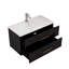 Meuble-lavabo mural noir 36 po avec lavabo 36 po-61203168-61203170