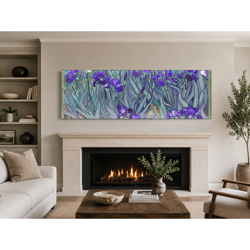 Iris (1889) - Art mural sur toile panoramique, 72" W x 24" H