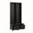 Elegant Free Standing Hall Tree Set of 2, Multifunctional 3-IN-1 Entryway Coat Rack with Storage and Seating, Black-870772319
