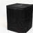 Wicker Fire Pit Column with Glass Windscreen