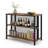 17 Stories 36" Tall 3-tier Bar Table With Storage Metal Frame Adjustable Foot Pads Grey-273701429