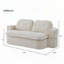 Convertible Corduroy Floor Sofa with 2 Pillows-1966046622
