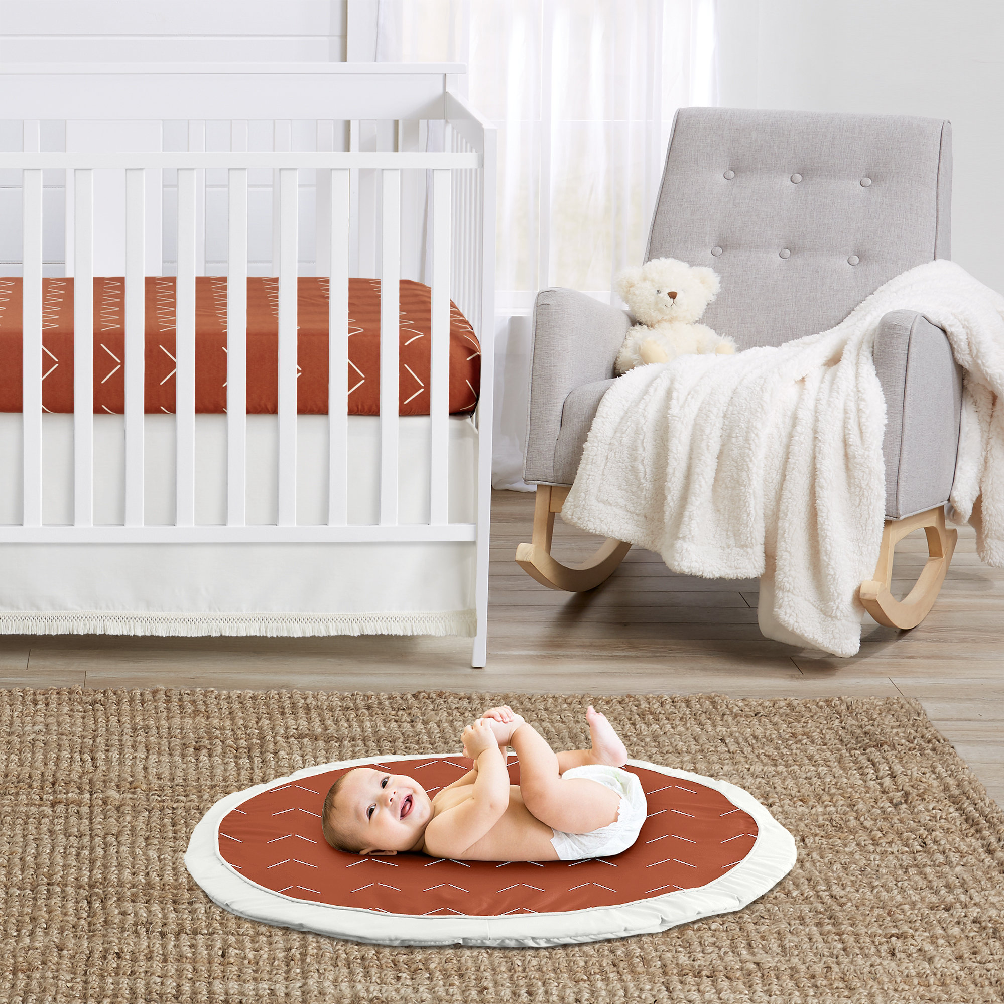 Sweet Jojo Designs Diamond Tuft Fabric Playmat Wayfair