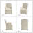 Gatlinburg Traditional Slipcovered Dining Chair with Hooded Caster Wheels-98271016