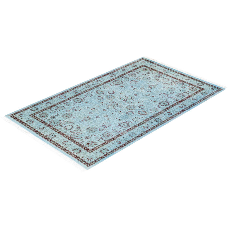 Fine Vibrance One-of-a-Kind 3'2" X 5'4" Hand Knotted Area Rug