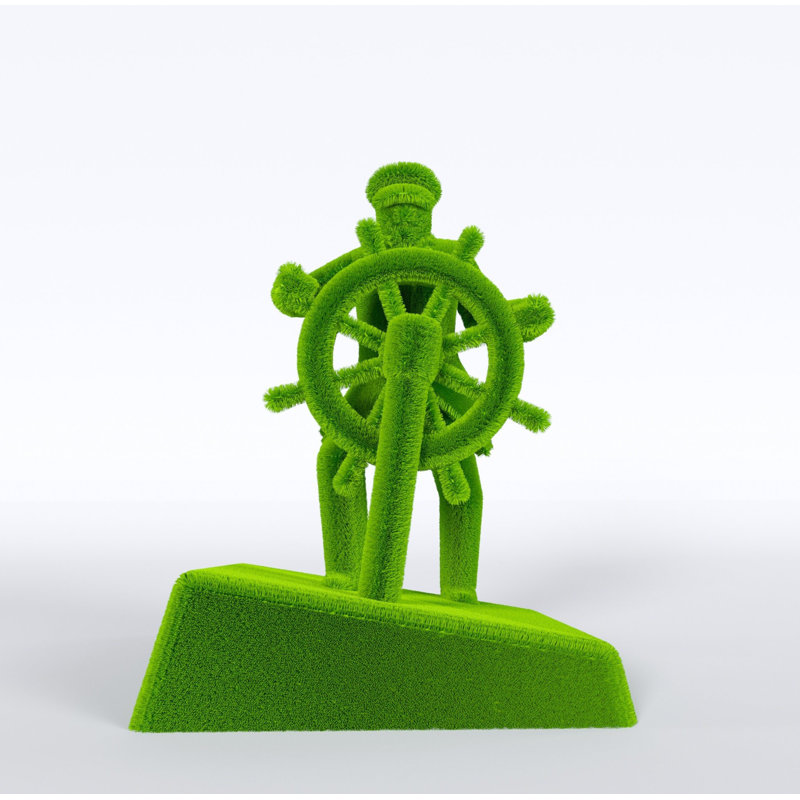 Capitaine extérieur topiaire vert