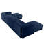 Canapé modulaire pour salon, chenille bleue, assise profonde, cylindrique et, avec rangement, modulaire extra large-120925612-120925613-120925619