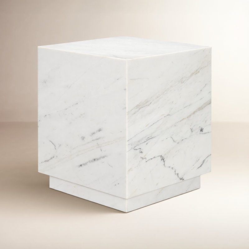 Table d'appoint Matteo, Blanc