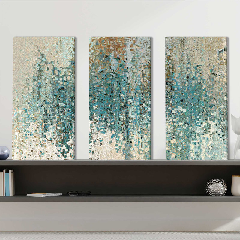 Amour parfait. Romans 8:38 par Mark Lawrence - ensemble de 3 impressions sur toile tendue, H 32 po x l 48 po x P 0,75 po