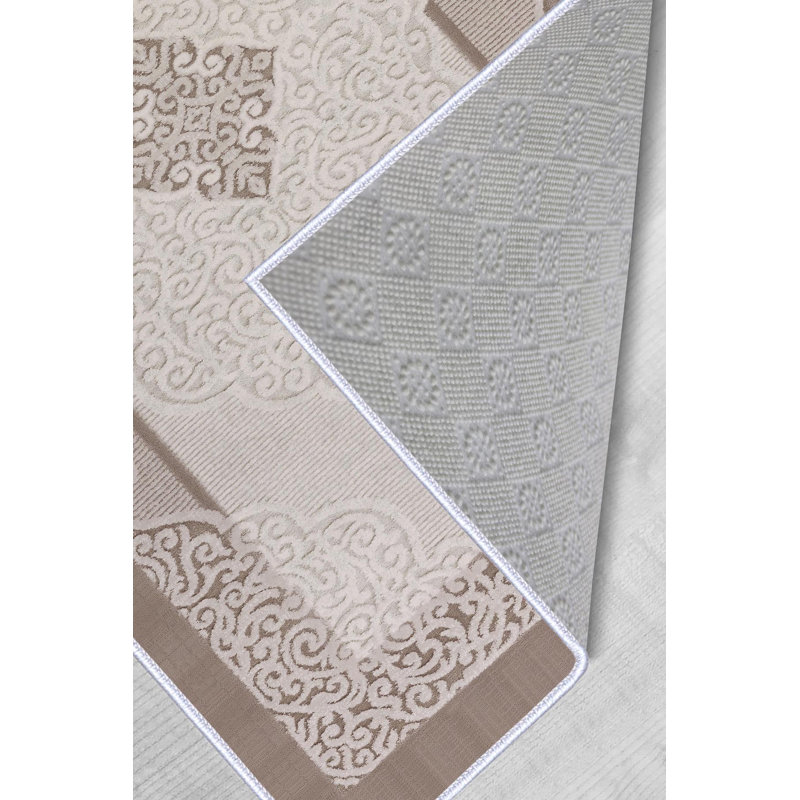 Premium Hall Carpet, 2.6 x 4.9 Feet, 100% Polyester, 650 gr/m² | Antibacterial, Non-Slip PVC Dot Underside, 0.3 in Pile Height | Machine Washable, 3D Digital Print, Durable & Stylish for Home Décor