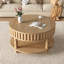 Table basse cannelée de style moderne du milieu du siècle avec rangement, table centrale en bois naturel avec couvercle rabattable et pieds en bois pour le salon-1745659416