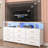 55" Modern Tv Stand With Storage Dresser,Built-In Usb Charging, Led Lighting-2094377540